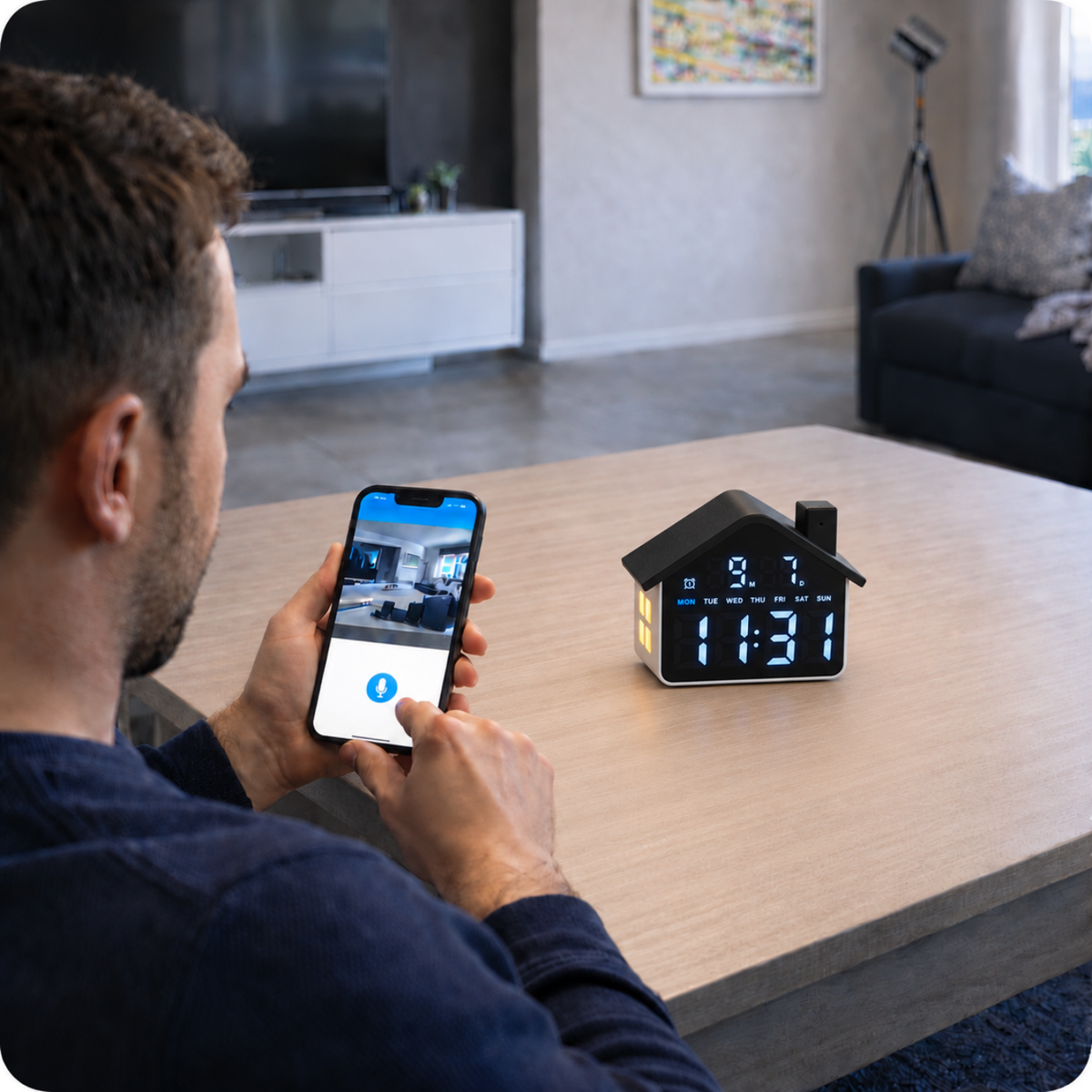 Mini kamera v budíku GH90 WiFi
