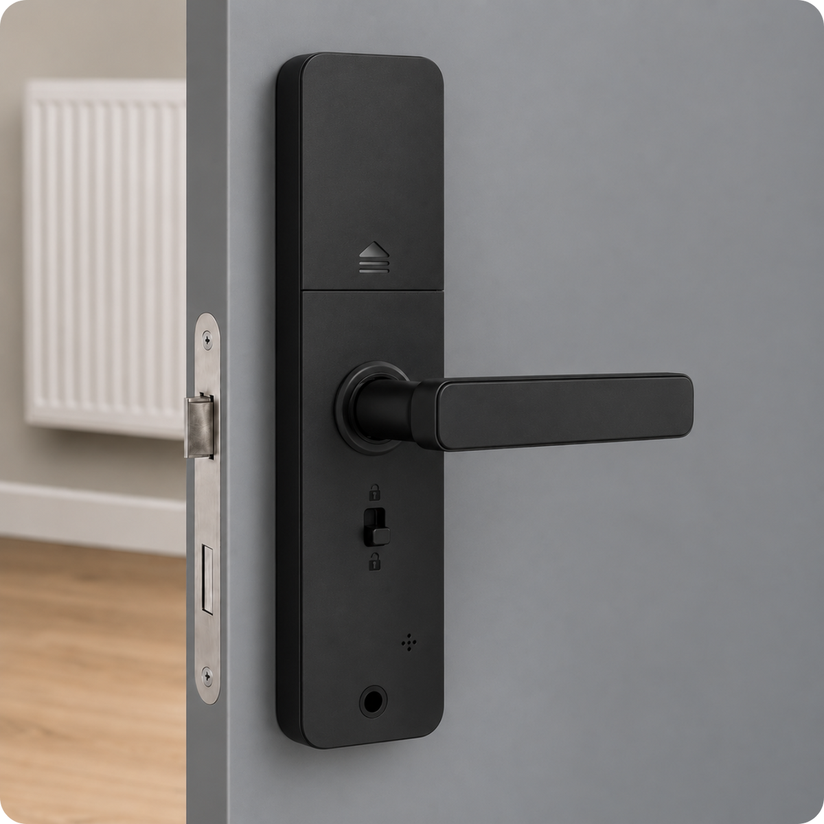 Elektronický zámek s klikou A261F 50/72 TTLock Black