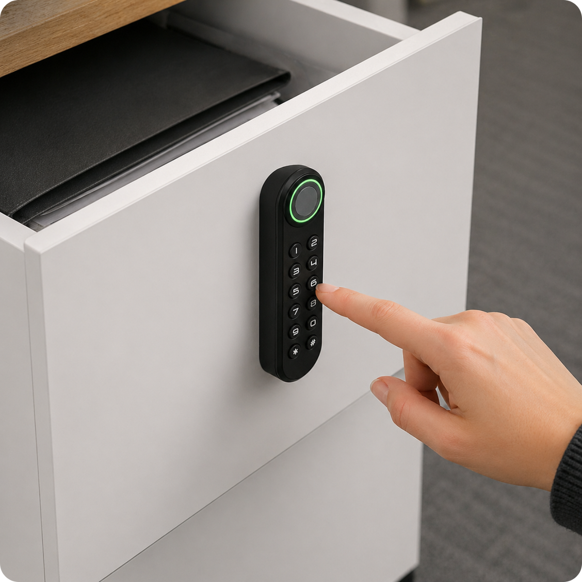 Elektronický zámek na skříňku S4A-F153 Black