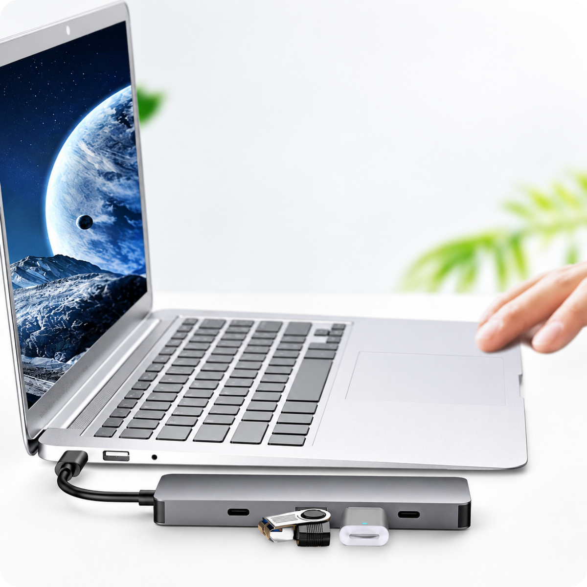 Adaptér 5v1 HUB USB-C SC-USH83
