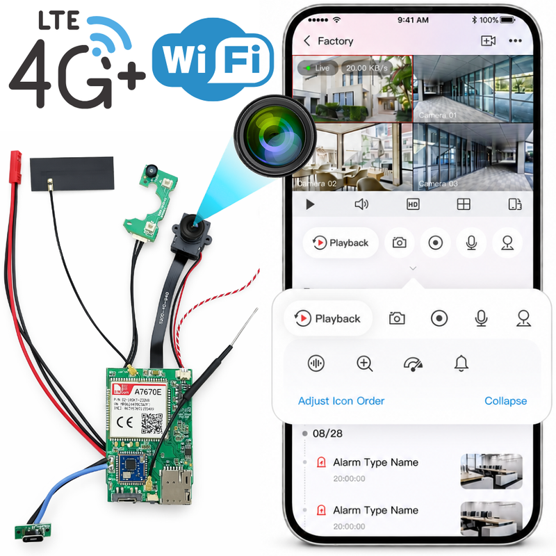 Mini modulární kamera EL-IP055-A1 4G WiFi